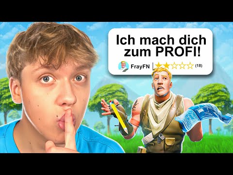 I troll a FORTNITE COACH and pretend to be a NOOB 🤫 (fails..)