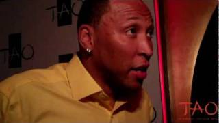 Shawn Marion  amp  Michelle Williams on the TAO Red Carpet
