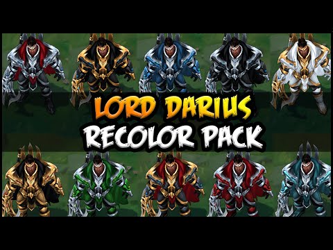 Lord Darius Chroma Pack (11 Skins) - Custom Skin Spotlight - League of Legends (lol)