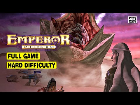 EMPEROR BATTLE FOR DUNE • FULL GAME • HARD DIFFICULTY • ALL CUTSCENES • 4K