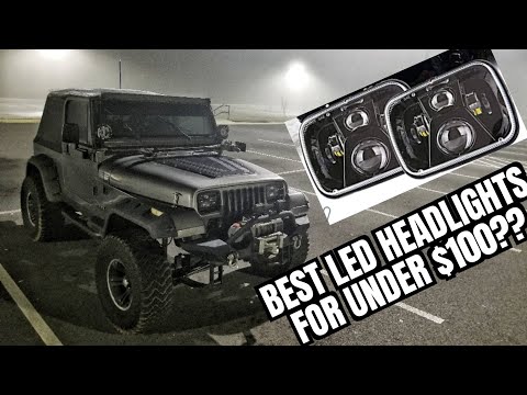 Rattletrap YJ | BEST LED headlights for under $100 BUCKS?? | OSRAM Amazon LED Headlight review