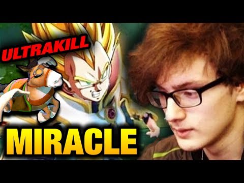 Miracle- [invoker] vs Gorgc Dota 2 - EZ ULTRAKILL with Courier Bait