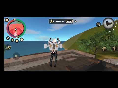 stealing military tank from military base in rope Hero vice town game