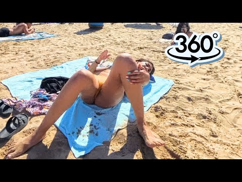 Beach Patacona | VR 360° |3D Virtual Walking Tour |11 August  2024 | 5.7K  60FPS