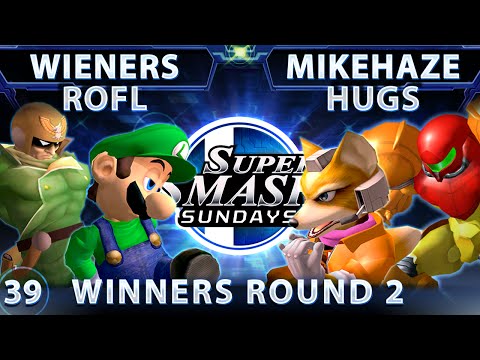 SSS 39 - Wieners & ROFL (Green) Vs. MikeHaze & HugS (Red) SSBM Winners RD 2 - Smash Melee