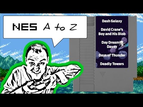 NES AtoZ 33 | Dash Galaxy, Boy and His Blob, Day-Dreamin Davey, Days of Thunder and Deadly Towers