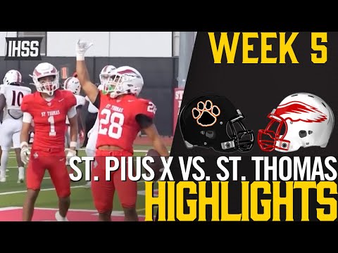 St. Thomas Dominates St. Pius X 35-6: Full Game Highlights
