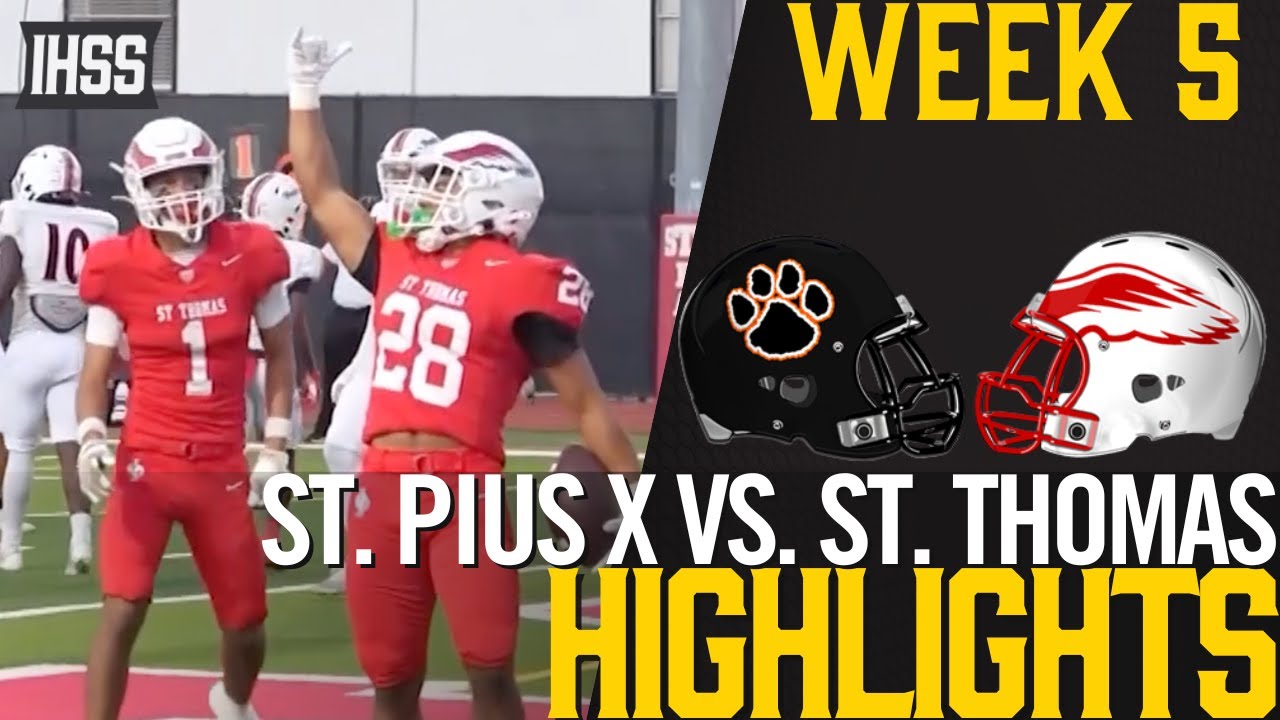 St. Thomas Dominates St. Pius X 35-6: Full Game Highlights