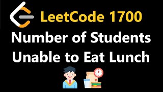 YouTube video 'Number of Students Unable to Eat Lunch - Leetcode 1700 - Python'