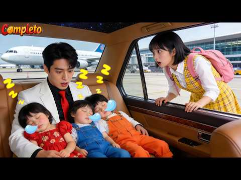 3 Niños Entran Accidentalmente en un Auto y Duermen Abrazando a un Desconocido,pero Es su Papá CEO!