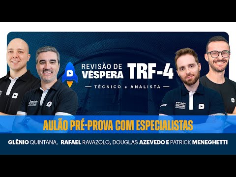 Revisão de Véspera TRF-4 ANALISTA e TÉCNICO | AULÃO PRÉ-PROVA COM ESPECIALISTAS | Ceisc Concursos