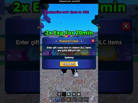 New 2x EXP Codes Blox Fruits!