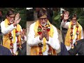 Amitabh Bachchan Meets Fans After His Birthday Puja At Home In Juhu