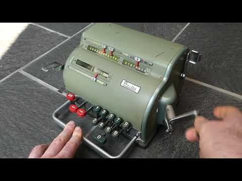 The Precisa 117 mechanical calculator