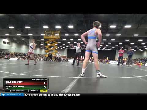 138 Lbs 1st Place Match - Ashton Homan, OH Vs Cole Solomey, IN C022