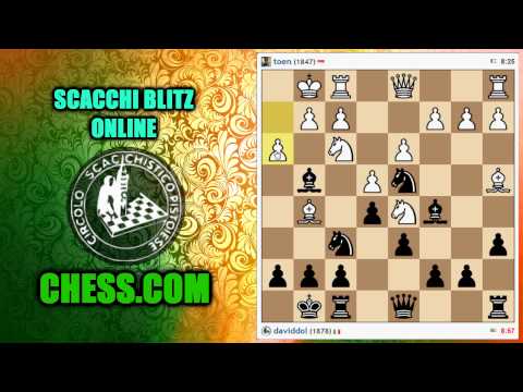 SCACCHI Partite Online 26 - chess.com - Apertura Spagnola in Carta Carbone