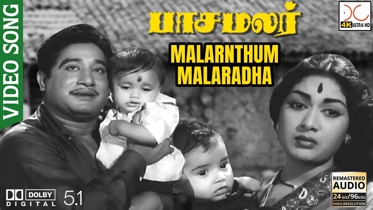 Malarnthum Malaratha Song Lyrics | Pasamalar | T.M. Soundararajan, P. Susheela