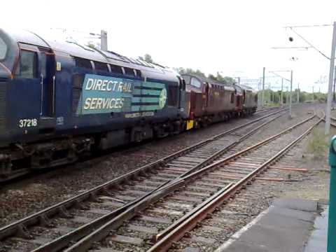 37's 685 706 and 218 leave Wigan with The Prisoner tour 29th May 2010