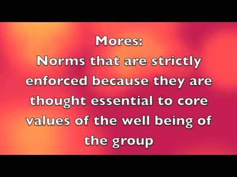 Sociology 100 - Folkways, Mores, and Taboos