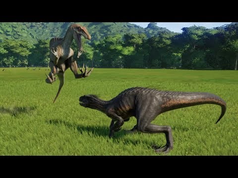 Spinoraptor VS Indoraptor - Jurassic World Evolution