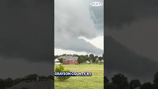 Wild clouds during storm in Grayson County, KY