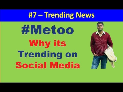 #7 Trending News|| #metoo trending on all the social media || #metoo movement