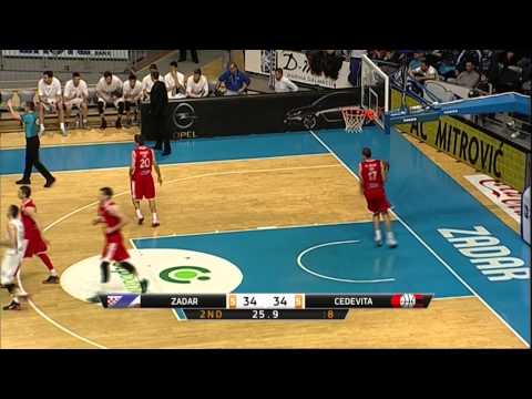 ABA Liga 2014/15, Round 24 match: Zadar - Cedevita (8.3.2015)