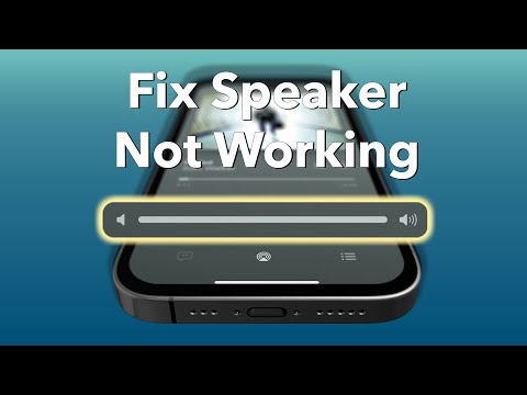 How To Fix an iPhone Speaker Not Working?