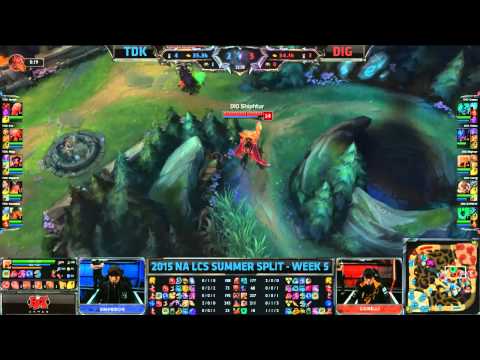 TDK vs DIG -  2015 NA LCS SUMMER SPLIT -  WEEK 5 Day 2