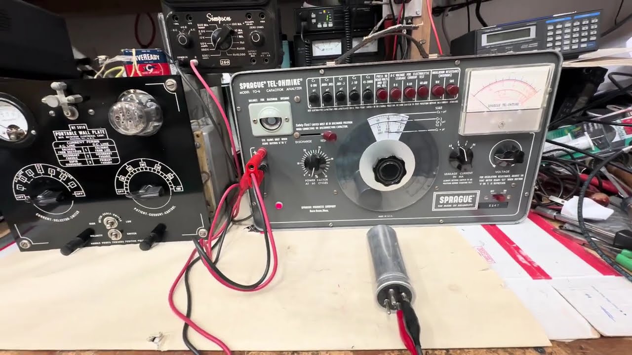 Classic Electronics Repair: Reforming a high voltage electrolytic capacitor: Video 1.