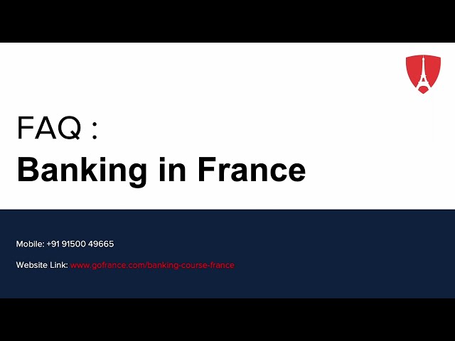 FAQ : Banking in France