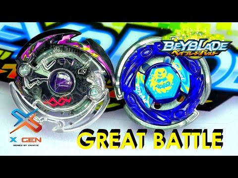 Beyblade Burst  ベイブレードバースト X GEN Battle Series 5 Dark Deathscyther .F.J  VS Storm Aquario 100HF/S