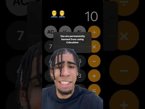 I got banned from the Calculator app