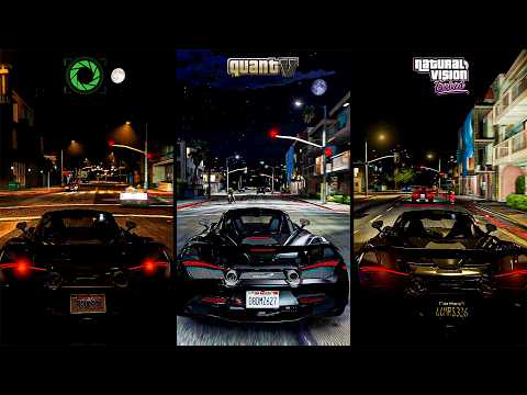 GTA 5 - QuantV vs NaturalVision Evolved vs Redux Side by Side Comparison 2026