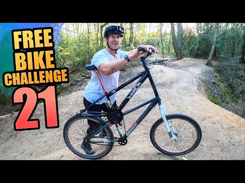 THE FREE BIKE CHALLENGE - PART 21 - TALL BIKE TRAIL RIDING