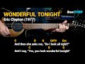 Wonderful Tonight - Eric Clapton (Easy Guitar Chords Tutorial with Lyrics)