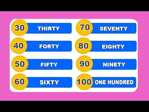 Learn English Numbers 20-100 || Aprende Los Números en Ingles Video