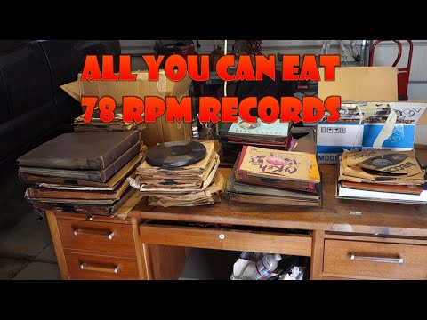 Loads of 78 RPM Records to be played.. What a purchase!!