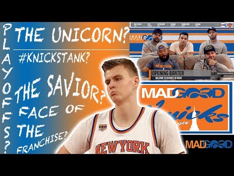 Carmelo/OKC vs. Porzingis 31pts - Will the Knicks tank? Playoffs? - SEASON 2 MadGood Knicks Show