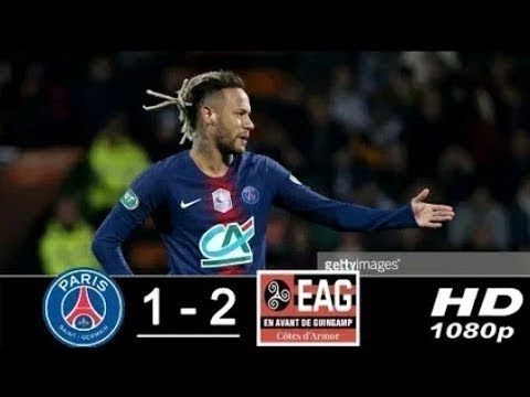 Psg vs guingamp 1 - 2 all goals highlight 9/1/2019