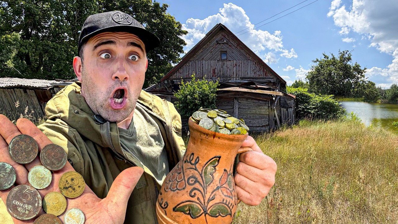 24 Часа на Заброшенном Хуторе! Нашел КЛАД ВАЗУ С МОНЕТАМИ! Проверил Пруд! Приг?
