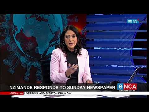 Nzimande responds to Sunday Newspaper