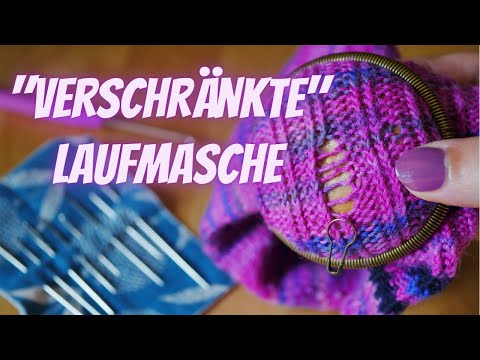 Tutorial: Laufmaschen verschränkt hochhäkeln