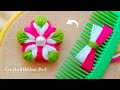 It's so Cute 💖🌟 Super Easy Woolen Flower Making Trick with Hair Comb - DIY Amazing Woolen Flowers