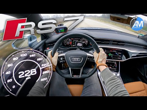 NEW! Audi RS7 (600hp) | Launch Control & 100-200 km/h acceleration🏁 | by Automann in 4K