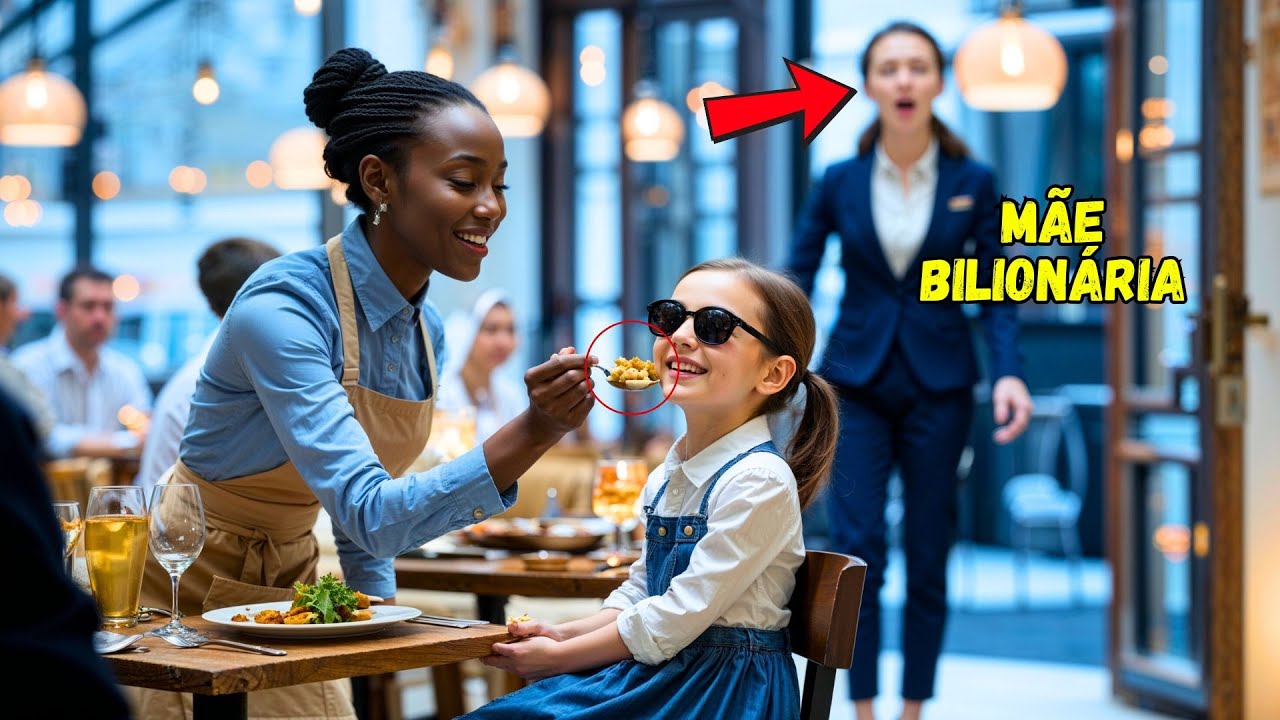 Billionaire Mom Sees Black Waitress Feeding Her Blind Daughter, and CHANGES HER LIFE FOREVER