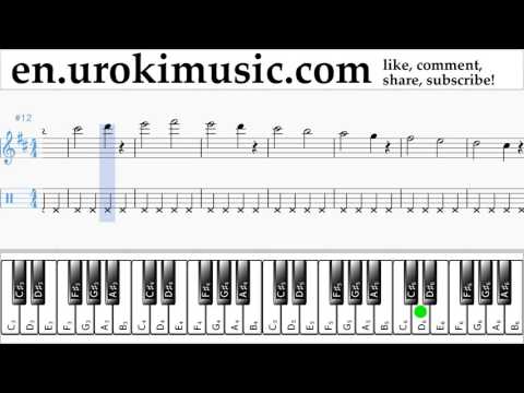 Piano lessons (right hand) Shawn Mendes - There's Nothing Holdin' Me Back Sheet Music Tutorial Part