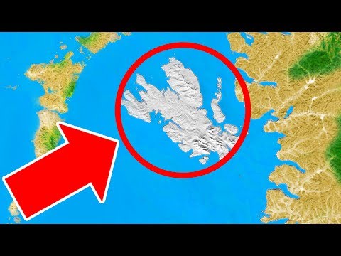 Eine Riesige Sich Bewegende Insel Die Aus Dem Nichts Erschien