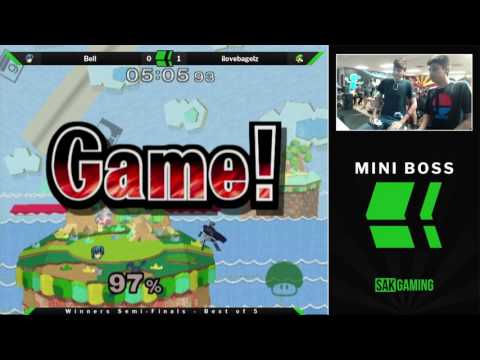 Mini Boss Winners Semis - Bell (Marth) vs ilovebagelz (Luigi)