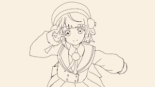 【しぐれうい】ちょっとしたアニメーション　【手描きアニメ】